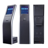 Système de gestion des files d'attente pour banques/hôpitaux OEM, borne de distribution de tickets avec écran tactile et montage au sol