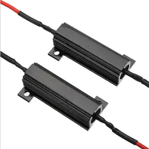 Decodificador de seta do carro led, decodificador de sinal de seta do carro resistor 24v50w resistores de carga