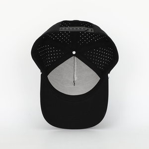 Custom Logo 6 Panel Golf <b>Hat</b> for Outdoor Sports Golf Club Cap With Laser Cut Hole Perforated Baseball Cap <b>Waterproof</b> Cap - Product Image 4