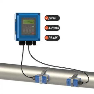 Klem cairan portabel genggam murah biaya rendah, meteran aliran air, Ultrasound, Sensor denyut aliran, pengukur aliran ultrasonik - Product Image 6