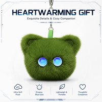 En gros, Pendentif ours vert en peluche douce à poils longs pour décoration de sac à dos, cadeau d'anniversaire