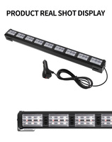 Le plus récent barre lumineuse stroboscopique à LED double couleur conseiller en trafic clignotant barre lumineuse d'avertissement de toit pour camions/camionnettes 44cm