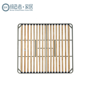 Tùy Chỉnh Kim Loại Thép Màu Chất Lượng Cao Tay Nghề Mạnh Mẽ Rắn Gỗ Thanh Hiện Đại Đầy Đủ Kích Thước Bằng Gỗ Kim Loại Nền Tảng Giường Khung - Product Image 6