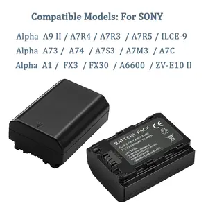 Pour Sony NP-FZ100 <span class=keywords><strong>NPFZ100</strong></span> batterie + LCD double chargeur USB 2280mAh pour modèles d'appareil photo A6600 A7m3 A7rm3 A7r3 A9 A9R A7R A7 A7C A7R4 - Product Image 3