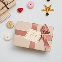 Boîte cadeau en papier recyclé imprimée sur mesure, style tiroir rigide, pour rouge à lèvres