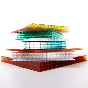 Feuille de <span class=keywords><strong>polycarbonate</strong></span> à double paroi de toit de maison verte de 10mm d'épaisseur - Product Image 1