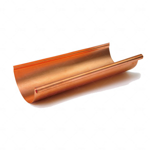 Gouttières de toit préfabriquées <span class=keywords><strong>en</strong></span> <span class=keywords><strong>cuivre</strong></span> pur durables, résistantes aux intempéries et longue durée de vie pour le drainage des eaux de pluie des avant-toits - Product Image 1