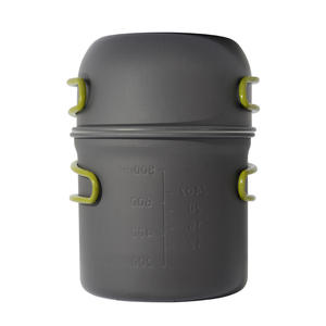 Outdoor Lightweight Pot Set 1-2L Nonstick Portable <b>Cookware</b> for Camping and Picnics - Product Image 2