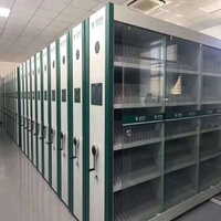 Système d'étagères mobiles intelligentes électriques en métal pour le stockage de documents en bibliothèque et en archives