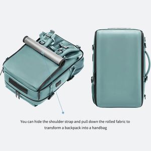 Sac à dos de randonnée unisexe avec logo personnalisé, plusieurs compartiments, séparation humide/sec, imperméable, pour ordinateur portable, avec port USB - Product Image 5