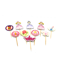 Großhandel Einweg Umweltfreundliche Holz-Weihnachtskuchen-Dekoration Cupcake-Topper & -Picks mit Holzduft und Individuellem Logo
