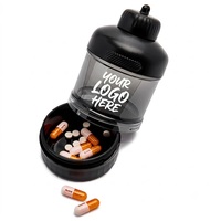 Dispensador de Pastillas y Polvos de Viaje Personalizado al por Mayor, Caja con Múltiples Compartimentos para Suplementos