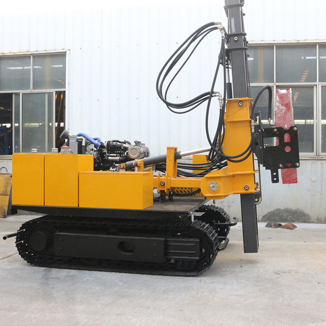 Automatic Solar PV Power Driven Photovoltaic Piling Piles Drivers Driving Post Drill Machine with GPS