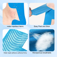 Bande de kinésiologie prédécoupée pour le soutien du tendon d'Achille, patch musculaire élastique imperméable, 10 pièces/boîte