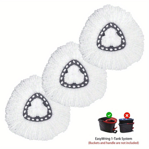 3 Pack Vacuum Sealed O-Cedar EasyWring <b>Mop</b> <b>Head</b> Refills Premium Microfiber Spin <b>Mop</b> <b>Replacement</b> Pads for Deep Cleaning - Product Image 1