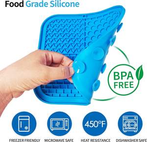 Zmaker personnalisé chien lécher tapis chat mangeoire lente lécher Pad avec ventouses Puzzle chien lent Silicone chien lécher tapis - Product Image 3