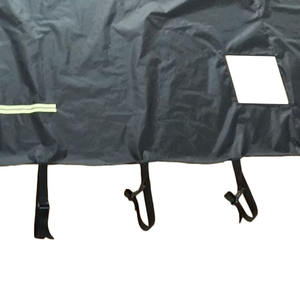 Funda Protectora para Parabrisas de Autocaravana de Tela Oxford Negra y Verde 210D para Caravanas y Camping, Cubierta Frontal para Vehículos - Product Image 2