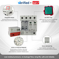 Protection contre les surtensions triphasées pour toute la maison T2 2P 4P 220V 275V 320V 440V 20KA 40KA certifiée CE avec garantie de 3 ans