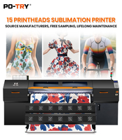 PO-TRY Automatische Nieuwe Hoge Resolutie 15 voor I3200 Printkoppen 1900mm Printbreedte Textiel Digitale Stof Kasjmier Sjaal Printer