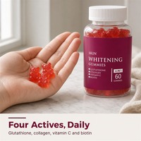 Gummies de Collagène et Glutathion de Haute Qualité, Naturelles, Végétaliennes, Sans Gluten, pour la Beauté des Cheveux et des Ongles, Éclaircissantes pour la Peau, Vitamines en Forme d'Ours pour Enfants