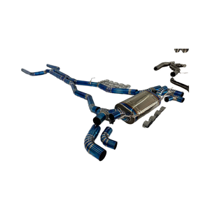 Sistema de Escape Deportivo Valvetronic M5 F90 de Titanio con Tubo en X y Puntas de Fibra de Carbono, Salida Cuádruple - Product Image 2