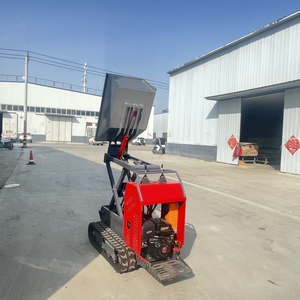 Mini camión volquete hidráulico de 500kg, agrícola, multifuncional, de carga automática, Motor de vehículo con orugas Manual, alimentado por gasolina - Product Image 1