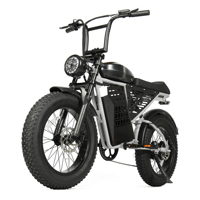 Vélo électrique à gros pneus ZUMI US Brazil Stock, conception rétro de cyclomoteur, personnalisable OEM/ODM, avec moteur 1000W et batterie 15Ah, vente en gros directe usine