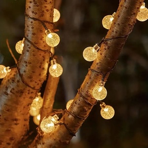 Năng lượng mặt trời pha lê toàn cầu ánh sáng đèn LED Luces navidad Jardin <span class=keywords><strong>2025</strong></span> vườn giáng sinh trang trí toàn cầu chuỗi <span class=keywords><strong>Lights</strong></span> với năng lượng mặt trời Powered - Product Image 3