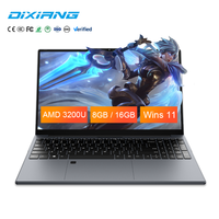 Portátil Ultrafino OEM/ODM de 15.6 Pulgadas, AMD R3-3200U, FHD, SSD, RAM de 8GB, Actualizable, con Huella Dactilar, Teclado Retroiluminado y Batería