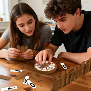 Jeu de société de devinettes de mots, exécuteur magnétique interactif, jeu de lettres mystérieuses, orthographe et devinettes de mots, jeu interactif familial - Product Image 5