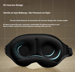 Wholesale Eye for Sleeping Contoured Cup Blindfold Concave Molded Night <b>Sleep</b> Block Out <b>Light</b> with Women Men - Product Image 2