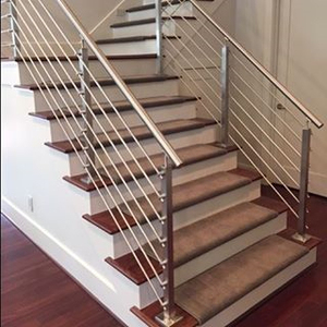 Barandilla de escalera de barra de acero inoxidable, pasamanos de escalera de acero inoxidable para balcón - Product Image 3