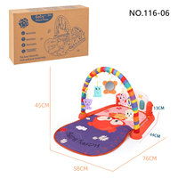 Tapis de jeu multifonctionnel pour bébé de 0 à 1 an, tapis de jeu d'activité, de sommeil et de jeu, tapis de jeu de puzzle, support de fitness, piano à pédales
