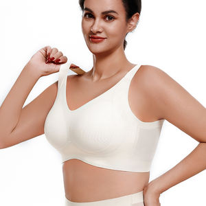 Sujetador Grande Talla <span class=keywords><strong>XX</strong></span> para Mujeres con Mucho Busto, Sujetador Sexy XXX, Elástico, Sin Costuras, Inalámbrico, con Tirantes Anchos y Espalda Ancha para Mujer - Product Image 4