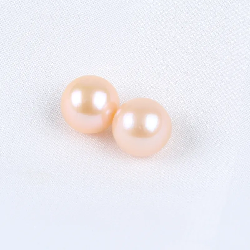 10-12mm Fresh Water Edison Round Pearl Natural Freshwater Loose Pearl Beads For Jewelry Making