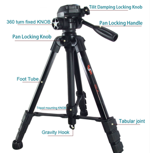Trípode Profesional de Aluminio de 60'' para Teléfono con Cámara, Diseño Plegable y Ligero, Capacidad de Carga de 10 kg, Bolsa de Transporte Portátil para Teléfono - Product Image 6