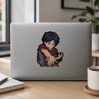 Autocollants de voiture anime 3D à dégradé, vente directe d'usine, matériau PET, autocollant lenticulaire anime imperméable