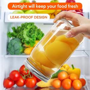 Frascos de Vidrio con Tapas para Alimentos, Miel, Especias, Mermelada, Frascos Biodegradables Pequeños de 8oz, Frascos Mason al por Mayor - Product Image 4