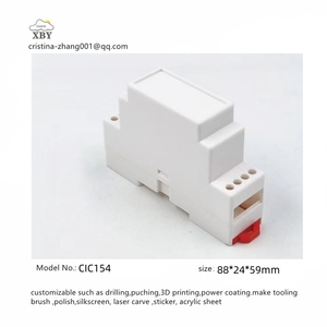 Empresa de moldes Abs Plástico <span class=keywords><strong>Din</strong></span> Rail Terminal Carcasa Suministro Terminal eléctrico Conector Bloque Caja 88*24*59mm CIC154 - Product Image 6