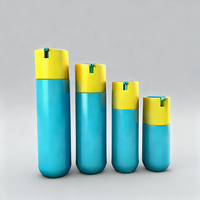 Ensemble de flacons pompe sans air rechargeables 30ml/1oz 50ml/1.7oz 100ml/3.4oz 120ml/4oz en plastique PP pour sérum et lotion de soin, format voyage
