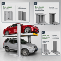 Système de stationnement vertical à double cylindre, élévateur de voiture à deux poteaux, capacité de 2700 kg pour SUV, idéal pour villas privées et garages familiaux