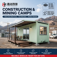 Maison préfabriquée en conteneur de 20 pieds, maison modulaire en conteneur d'expédition, maison de luxe miniature pour hôtel, complexe hôtelier, café
