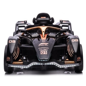 Voiture de course électrique pour enfants, garçons et filles de 2 à 6 ans, kart à quatre roues motrices <span class=keywords><strong>F1</strong></span>, jouet à conduire en famille, en plastique - Product Image 1