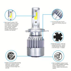 Juego de Bombillas LED para Faros Delanteros de Alta Calidad, 36 W, 3800 lm, 5500 lm, H11, H7, Lámpara para Automóvil C6, Luces para Carro, Canbus, para <span class=keywords><strong>Aido</strong></span> A6 - Product Image 2