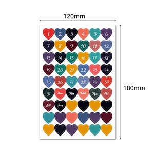 Cao cấp jourmore 12*18cm morandi màu tráng giấy trắng vuông sticker cho máy tính xách tay Tạp Chí kế hoạch Nhật Ký-Sử dụng hàng ngày trong kho - Product Image 3