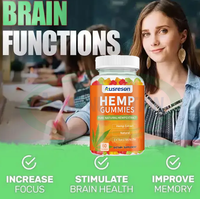 Gummies d'extrait d'huile de graines de chanvre isolées OEM – Suppléments apaisants pour le sommeil – Produits biologiques – 1000mg 2000mg – Vente en gros de gummies au chanvre