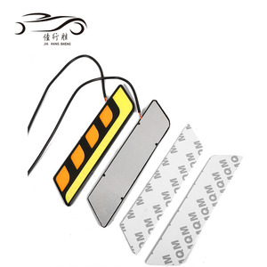 Kiểu Dáng Xe COB Ban Ngày Chạy Ánh Sáng Màu Kép Trắng + Màu Vàng Tự Động DRL Không Thấm Nước 12V Lái Xe Đèn - Product Image 5