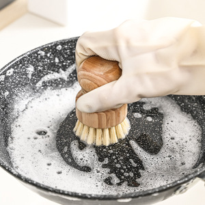 Herramienta de lavado de cocina <span class=keywords><strong>para</strong></span> el hogar, cepillo de limpieza de cáñamo de Sisal a <span class=keywords><strong>base</strong></span> de plantas, cepillos <span class=keywords><strong>para</strong></span> fregar platos de bambú <span class=keywords><strong>para</strong></span> cocina de madera - Product Image 4