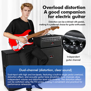 <span class=keywords><strong>Amplificatore</strong></span> Combo Multifunzione Bullfighter DA-300 300W per Chitarra Acustica, Basso e Tastiera, Cassa per Band e Palco - Product Image 4