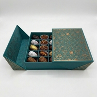 Boîte cadeau de luxe en carton rigide personnalisée pour chocolats et bonbons, impression double porte, vente en gros d'usine pour aliments